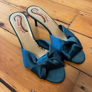 Excellent Condition Charlotte Olympia Turquoise Heels